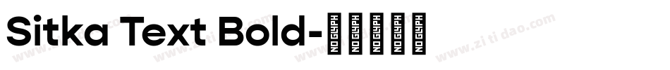 Sitka Text Bold字体转换
